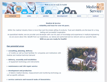 Tablet Screenshot of medizinservice-sachsen.de